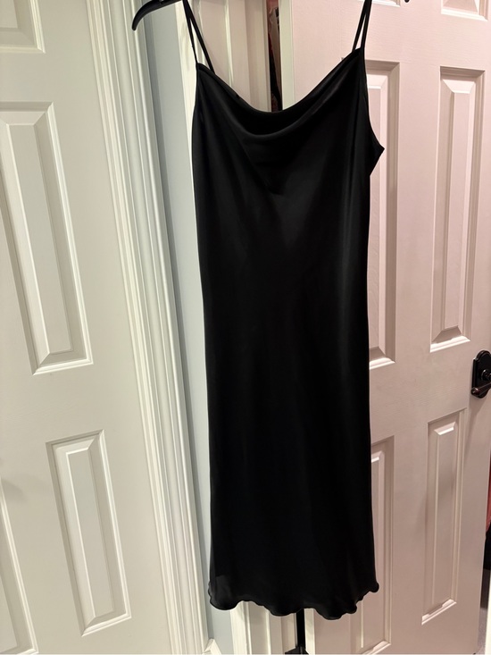 bebe Dresses & Skirts - Bebe Black Slip Dress with Cowl Neck